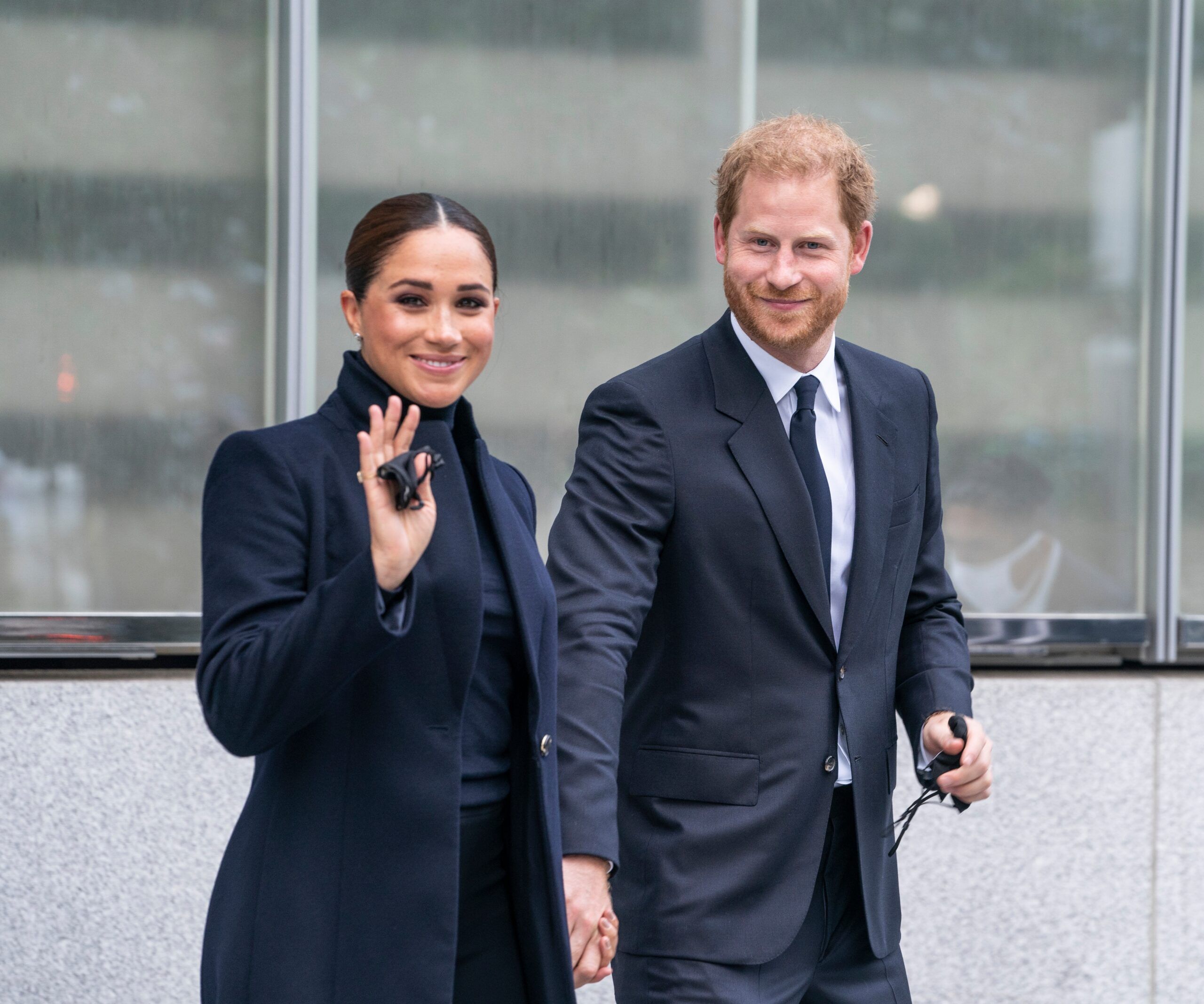 The Duke and Duchess of Sussex, Prince Harry and Meghan visit One World Observatory on 102nd floor of Freedom Tower ofWorld Trade Center in 2021. Credit: Shutterstock.com/ Lev Radin.