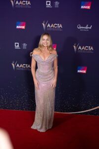 Margot Robbie at the 2024 AACTA Awards in Queensland, Australia. Credit: Artem/BACKCOVERNEWS.COM