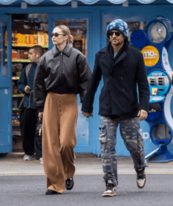 Gigi Hadid and Bradley Cooper were photographed holding hands for the first time. Credit: GoffPhotos.com.