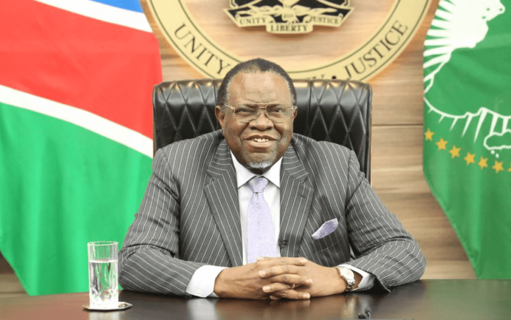 Namibia's president Namibia's late president Hage Gottfried Geingob. Credit: supplied.