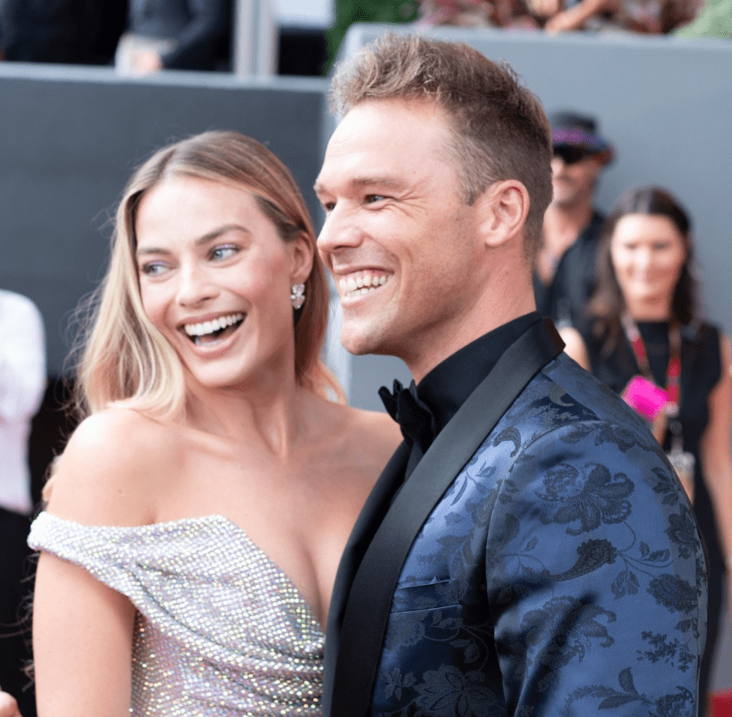 Margot with former Home and Away actor Lincoln Lewis. Credit: Artem/BackCoverNews.com