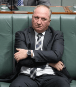 Barnaby Joyce blamed mixing a “prescription drug” with alcohol after he was seen lying on his back on a footpath in Canberra mumbling into his phone in a viral video. Credit: supplied.