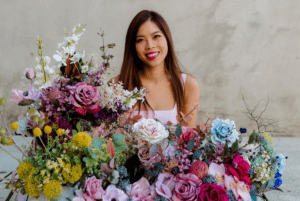 Cyana Duong is the founder of Camie Fleur, a flower business in NSW. Credit: supplied.