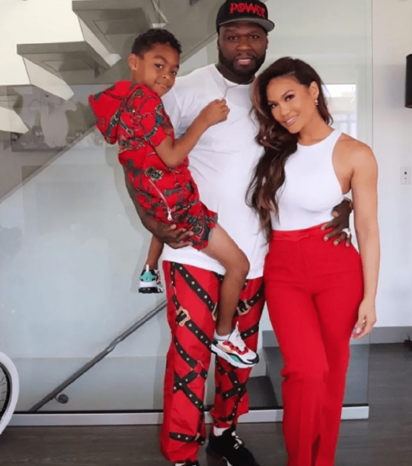 OnlyFans model Daphne Joy with 50 Cent and their son Sire. Credit: Instagram.