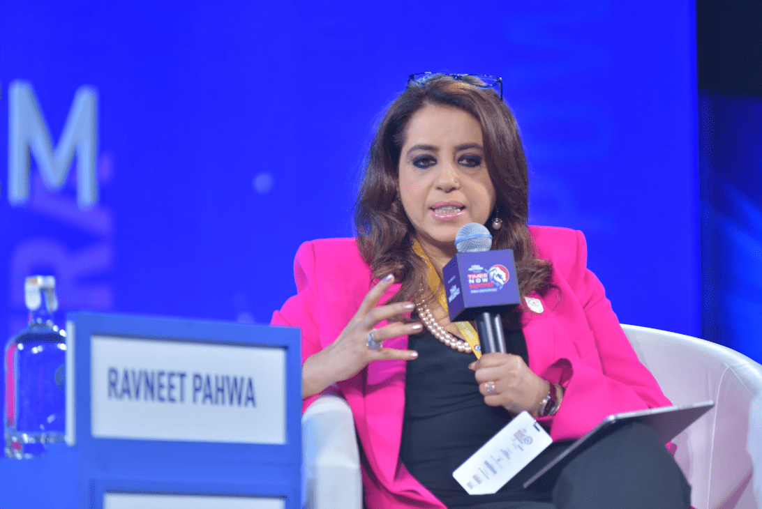 Ravneet Pawha, a pioneer of the Indian- Australian community, is the Deputy Vice President of Global Engagement at Deakin University. Credit: Times Now Summit.