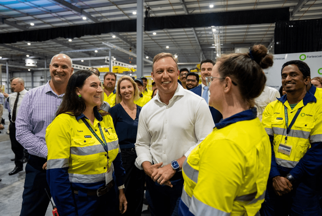Labor Premier Steven Miles (pictured centre) had a -22 net approval rating, compared with former Labor Premier Annastacia Palaszczuk’s -20 rating in the October poll, with 47% of those polled dissatisfied with his performance and 25% satisfied. Credit: Twitter/X