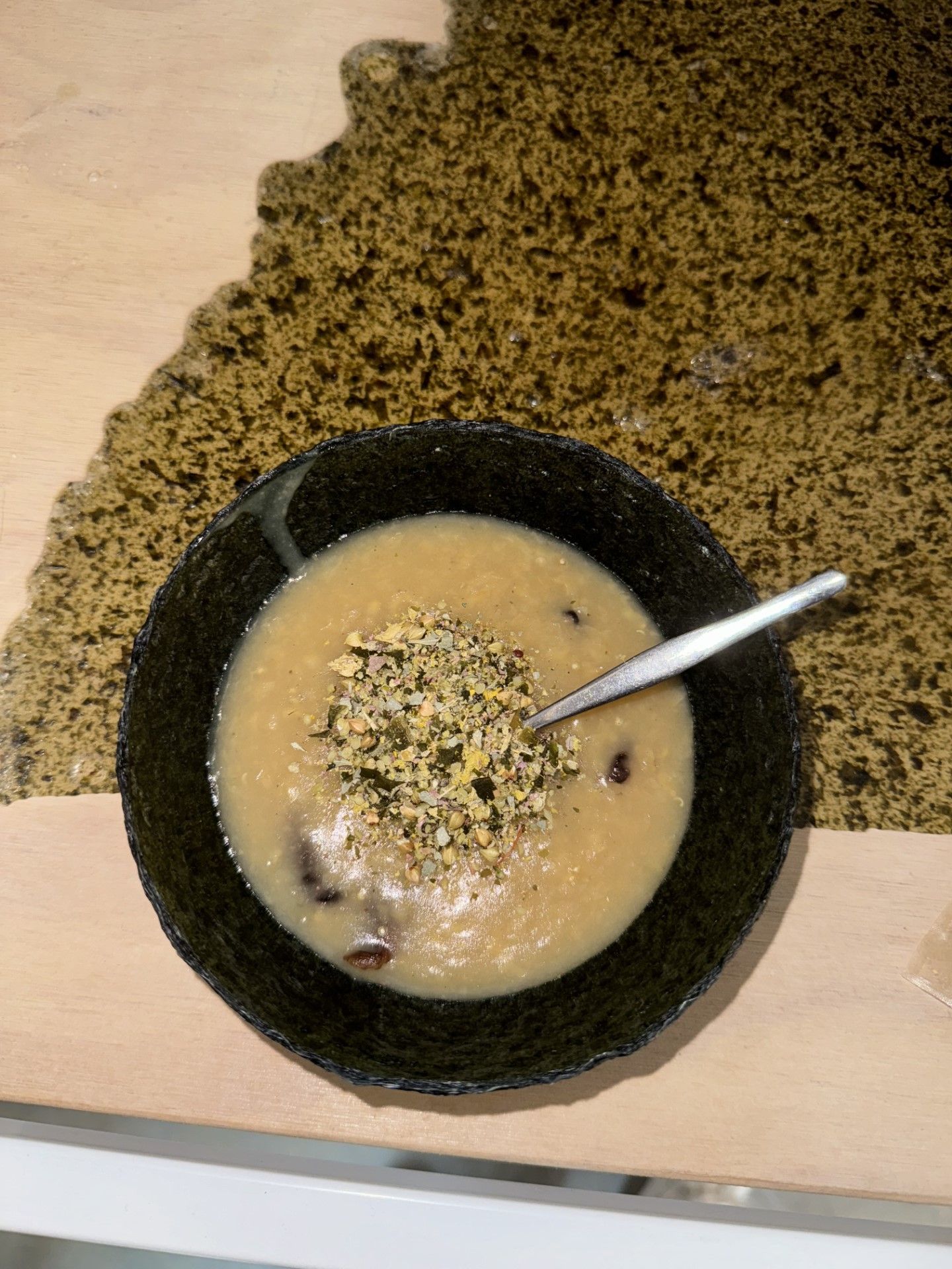 Guests were treated to a range of nutritious snacks and diches, like this flavourful mushroom soup. Credit: Back Cover Media