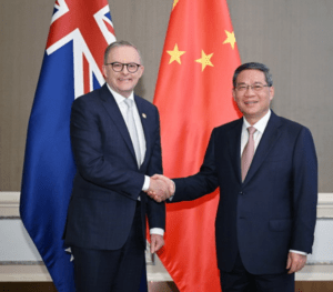 On the morning of September 7, 2023 local time, Premier Li Qiang of the State Council met with Prime Minister of Australia Anthony Albanese on the sidelines of leaders’ meetings on East Asia cooperation in Jakarta. Credit: supplied.