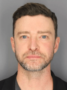 Justin Timberlake mugshot. Credit: Sag Harbor Police Department.