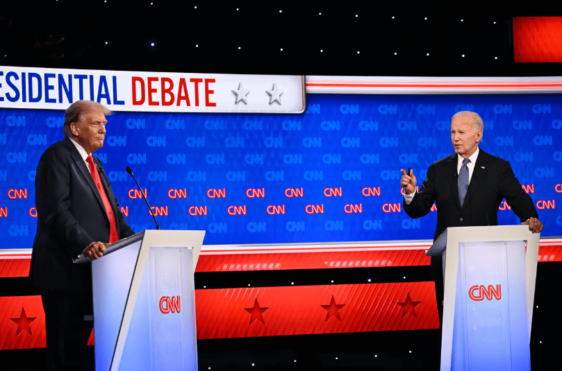 US President Joe Biden was criticised for what some deemed to be a “near-catastrophic” performance during Thursday's CNN debate. Credit: Will Lanzoni/CNN/EFE via EPA