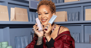 In June, the brand expanded its repertoire with the launch of Fenty Hair, a new line of hair care products that Rihanna has been developing over the past four years. Credit: Getty