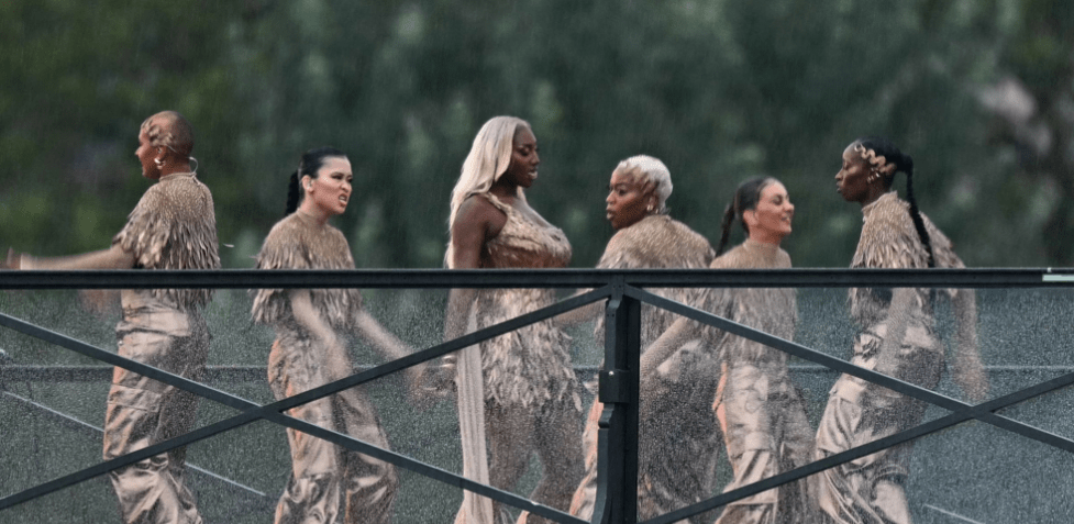 French music sensation Aya Nakamura delivered a captivating mashup of her hit songs “Pookie” and “Djadja” during the opening ceremony of the 2024 Paris Olympics on Friday. Her performance was enhanced by the accompaniment of France’s Republican Guard, adding a distinctive touch to the event. Credit: Getty