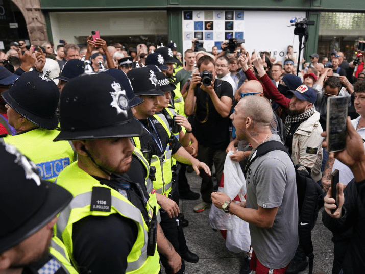 Right-wing groups have launched violent riots across the UK. Credit: supplied.