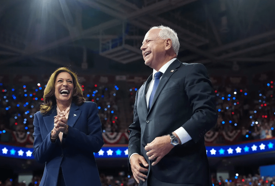 Kamala Harris has chosen Minnesota Governor Tim Walz as her running mate. Credit: Getty Images