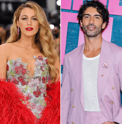 Blake Lively and Justin Baldoni are costars in the movie It Ends With Us. Credit: Getty