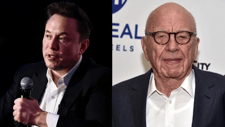 Elon Musk and Rupert Murdoch. Credit: Beata Zawrzel / NurPhoto via Getty Images; Steven Ferdman/Getty Images