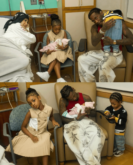 Cardi and Offset, whose birth names are Belcalis Almanzar and Kiari Cephus respectively, also share two other children: 6-year-old daughter Kulture and 2-year-old son Wave. Credit: Instagram