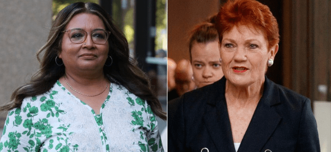 Senator Mehreen Faruqi has won a groundbreaking court case against Pauline Hanson, who was ordered to delete a racist tweet telling Faruqi to “piss off back to Pakistan.” Credit: YouTube