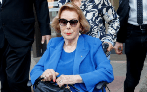 Former ABC chair Ita Buttrose outside court. Credit: Getty