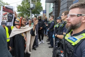 Ahmed’s killing has reignited long-standing tensions between Victoria Police and marginalised communities—particularly those grappling with poverty, homelessness, and mental illness. Credit: Nine.