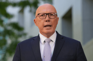 Liberal leader Peter Dutton has executed a humiliating U-turn on his hardline “back-to-office” policy for public servants after being torched by voters — especially women — and taunted by Labor for morphing into Donald Trump. Credit: supplied.