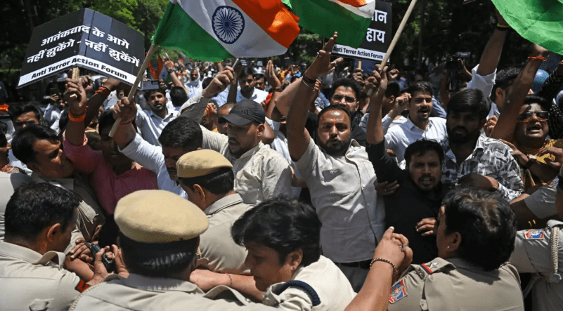 India has largely limited its reaction to diplomatic symbolism following a deadly Kashmir attack it attributes to Pakistan — but analysts warn that a military retaliation remains on the table. Credit: AFP