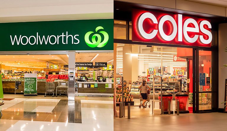 Around two-thirds of all Australian supermarket sales are made at Woolworths or Coles. Credit: Lawyers Weekly