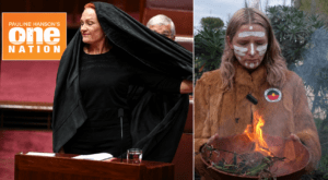 One Nation founder Pauline Hanson and self-proclaimed comedian Lisa Jane Spencer sparked discussions about racism and migration this week. Credit: supplied.